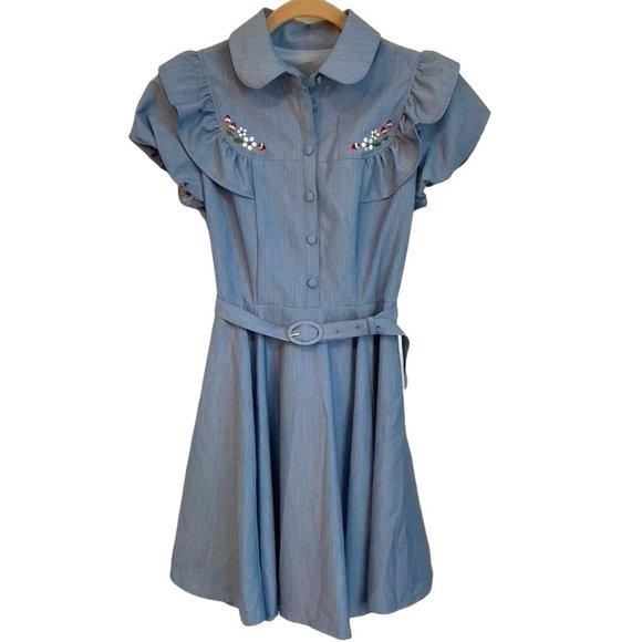 Secret Honey Dresses & Skirts - Secret Honey Honey Bunch Blue Dress Size 2 Strawberry